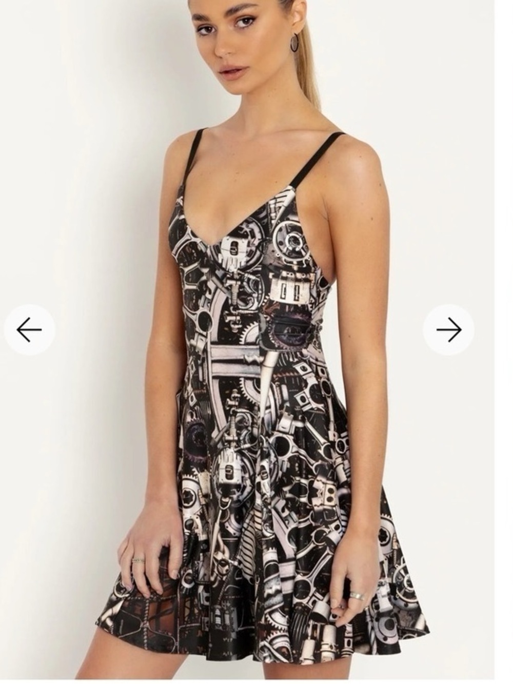 BlackMilk Steampunk Strappy Mini Dress size medium NWT